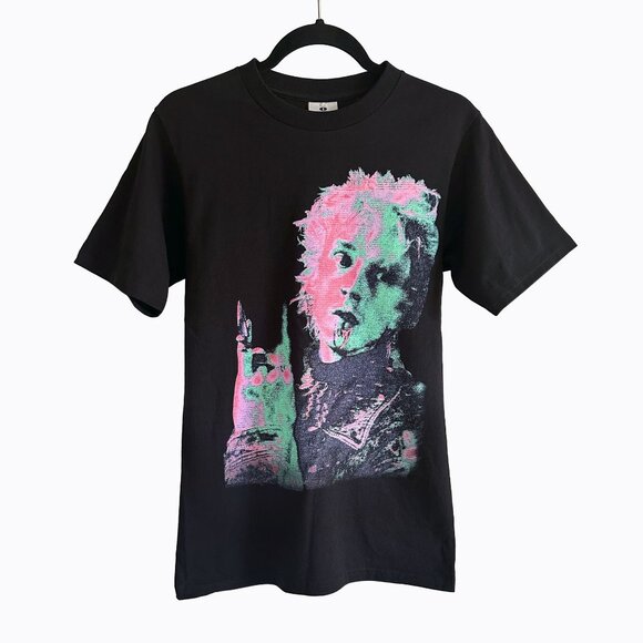 Machine Gun Kelly Mainstream Sellout Tour Tee T-Shirt SzS Black Neon Graphic USA - Picture 1 of 7